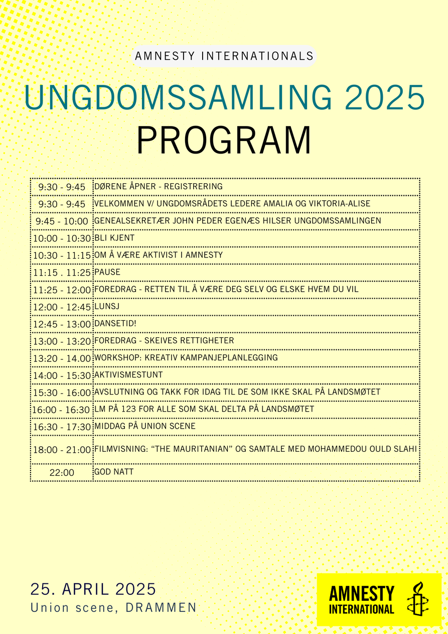 Program ungdomssamling 2025 norsk