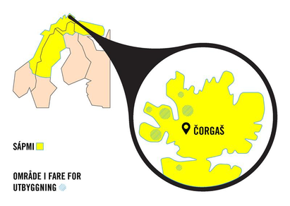 kart av Čorgaš.